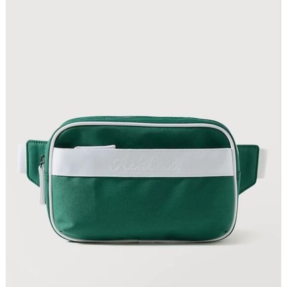 NWT Athleta All About LARGE BELT BAG Chest Crossbody Bag Fanny Pack GREEN - Picture 1 of 4